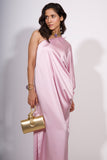 Rosé Aura One-Shoulder Dress