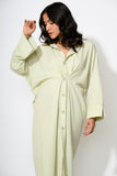 Elara Sculpted Shirt Dress