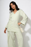 Mint Scallop Kurta Set
