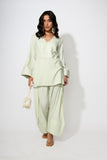 Mint Scallop Kurta Set