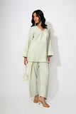 Mint Scallop Kurta Set