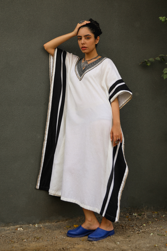 Hestia White Kaftan