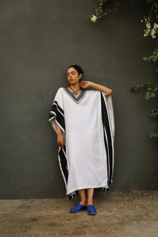 Hestia White Kaftan