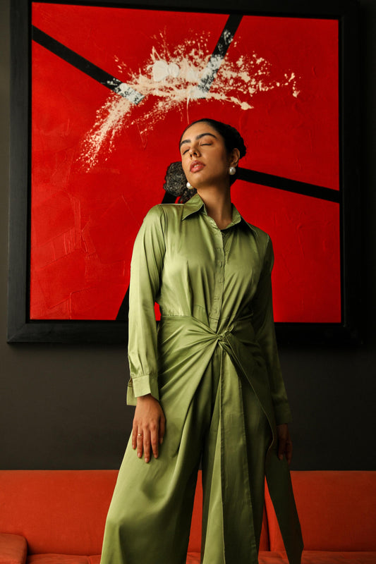 Soirée Light Green Jumpsuit
