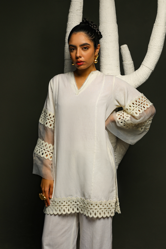 Whisper-White Lace Set