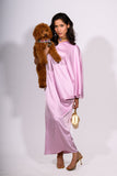 Rosé Aura One-Shoulder Dress