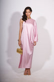 Rosé Aura One-Shoulder Dress