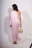 Rosé Aura One-Shoulder Dress