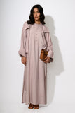 Dust Rose Corset Maxi Dress