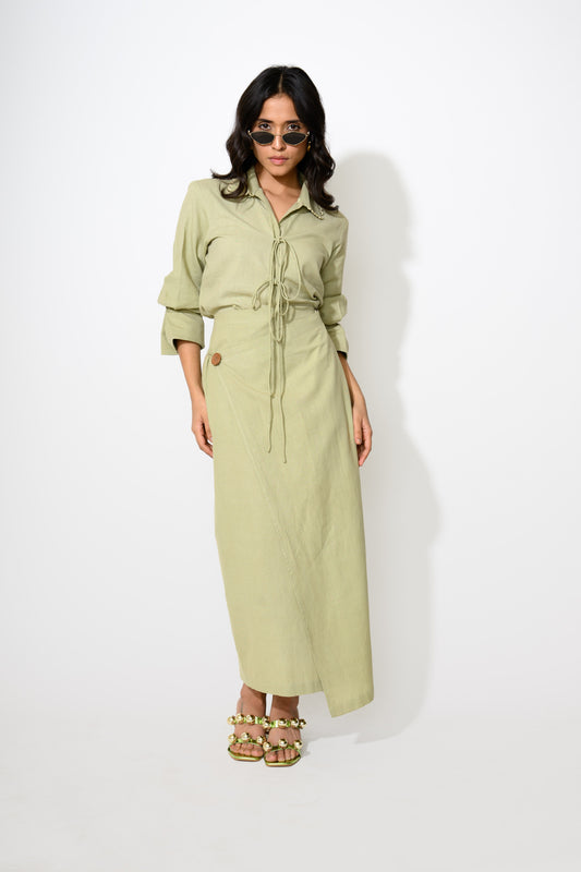 Sage Green Skirt Set