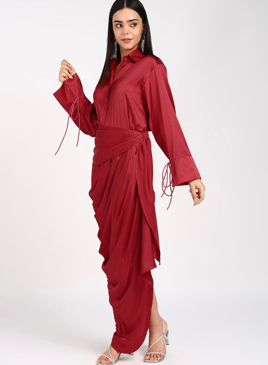 Pleated Skirt Set