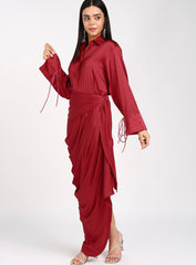 Pleated Skirt Set